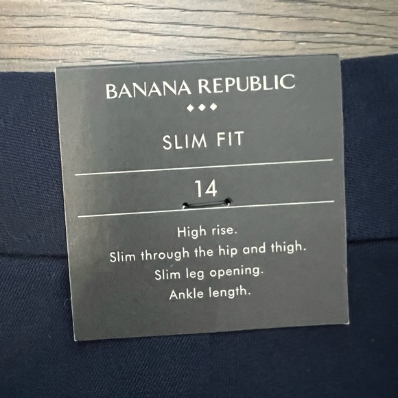 NWT Banana Republic Women’s 14 Navy Dress Pants - Picture 3 of 4